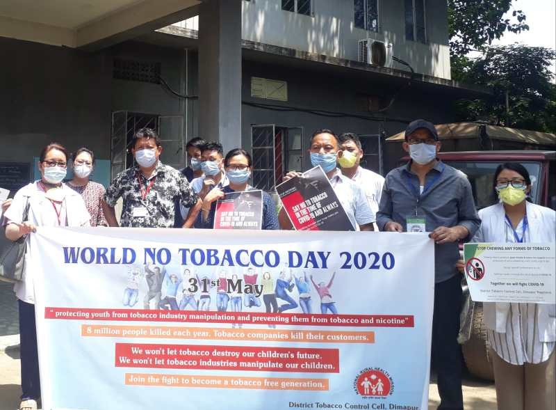 The District Tobacco Control Cell Dimapur observed the World No Tobacco Day on May 31. 